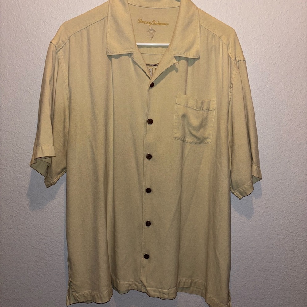 Tommy Bahama Extra Large Short Sleeve Button-Down Shirt – 100% Silk